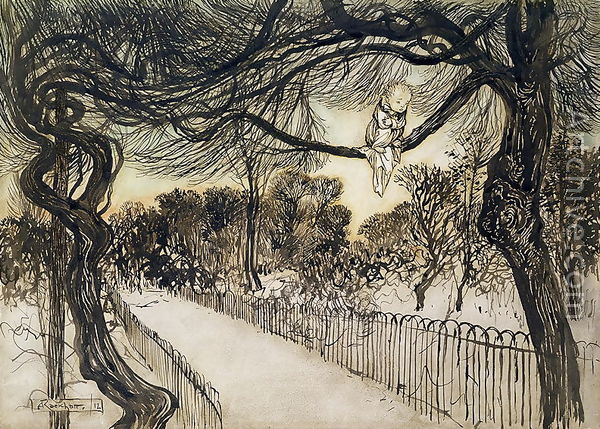 Arthur Rackham - Peter Pan nei giardini di Kensington