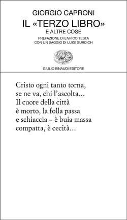 Giorgio Caproni - Il terzo libro