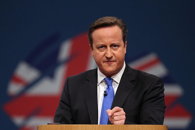 L'ex Primo ministro inglese David Cameron