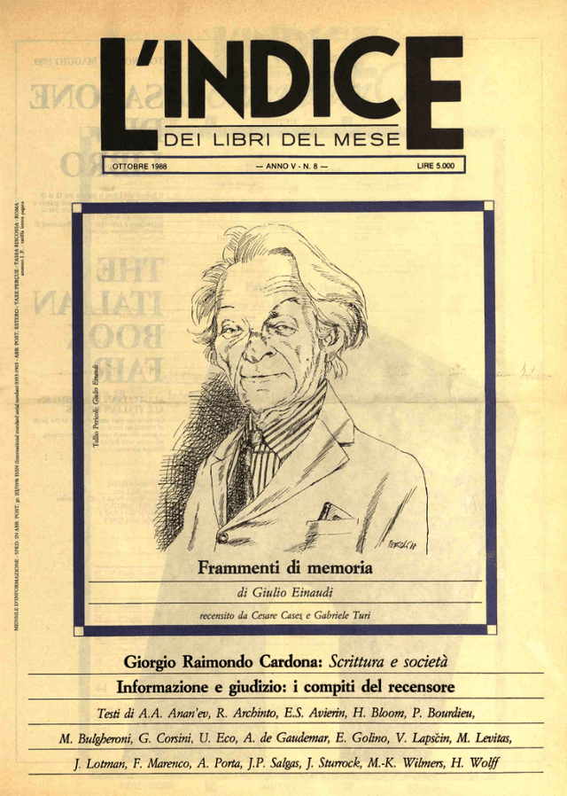 L'indice dei Libri del Mese