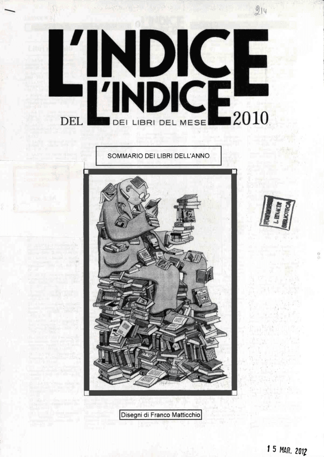 L'indice dei Libri del Mese